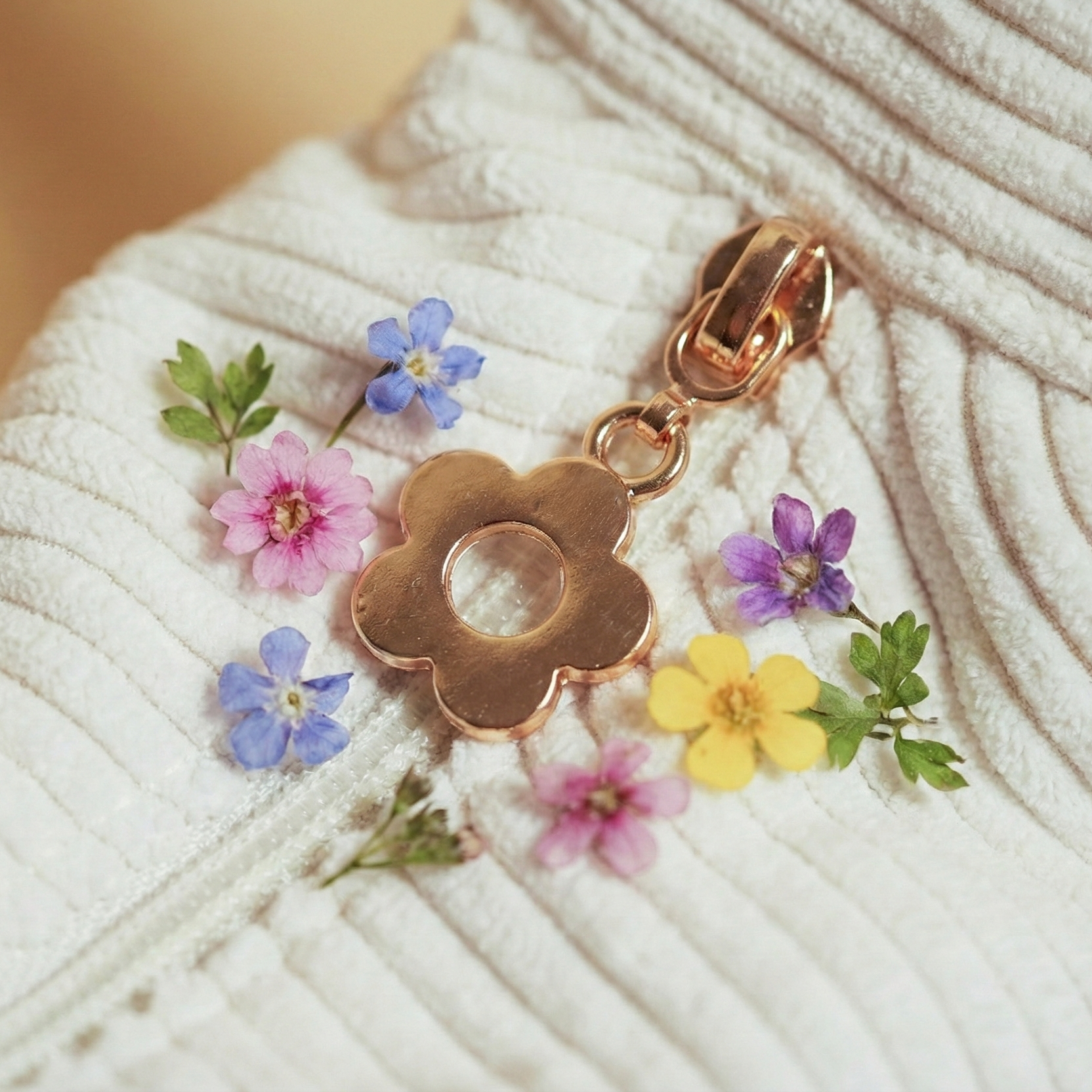 Personalisierbare Cord Halbmond Tasche weiß | Handgefertigt in Deutschland