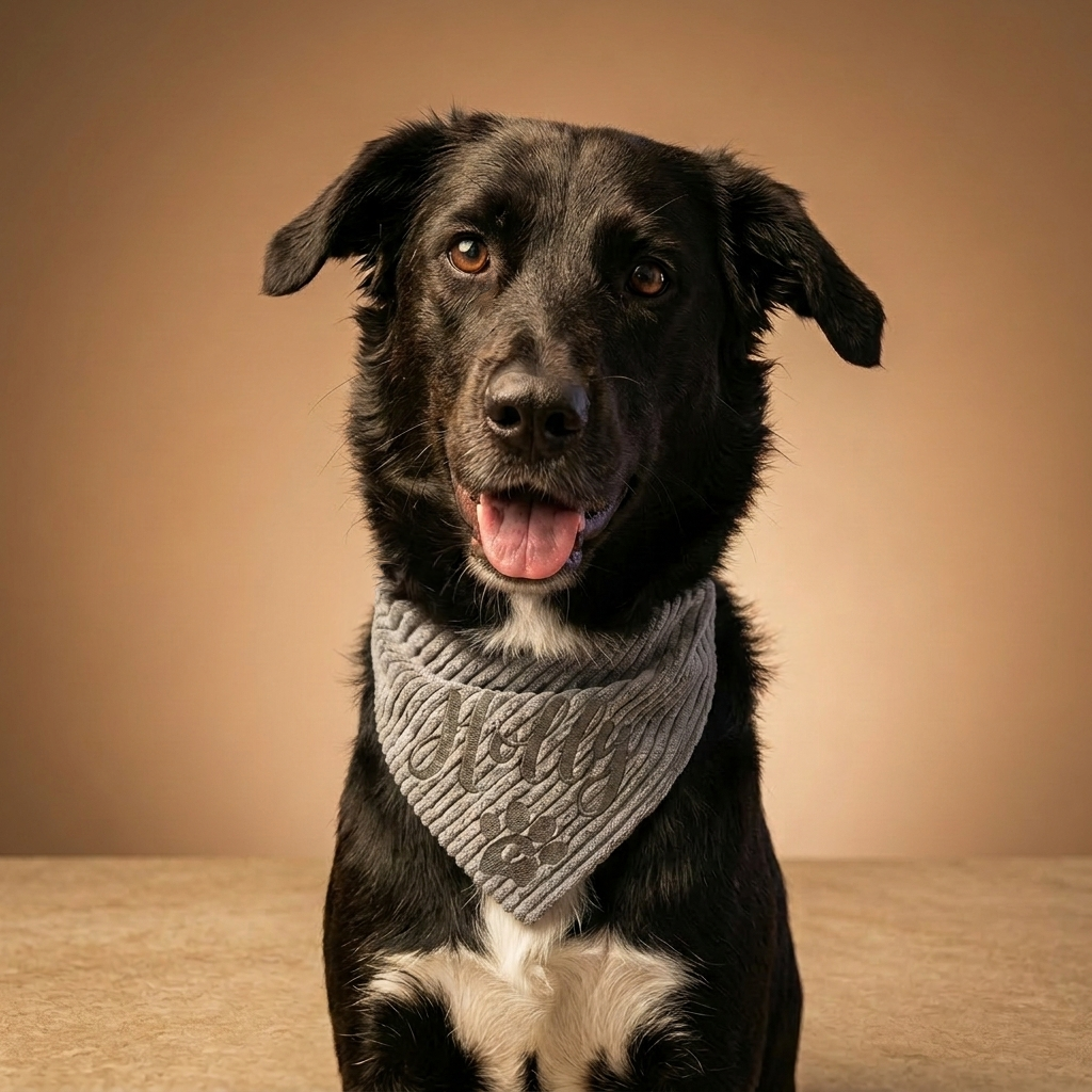 Besticktes Halstuch für Hunde – Individuell personalisiert