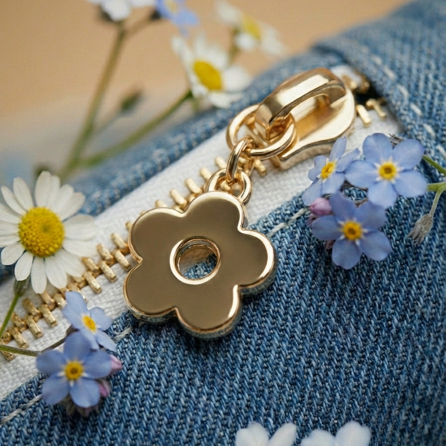 Personalisierbare Samt Halbmond Tasche Jeans | Handgefertigt in Deutschland