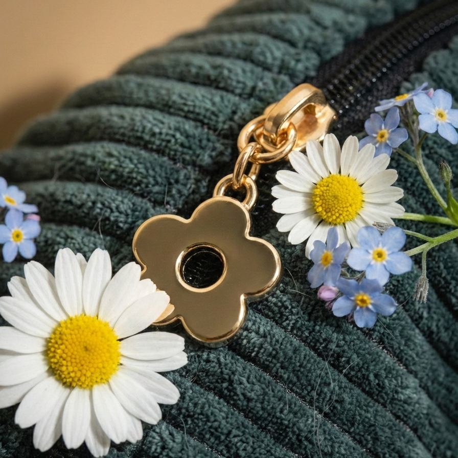 Personalisierbare Cord Halbmond Tasche Grün | Handgefertigt in Deutschland