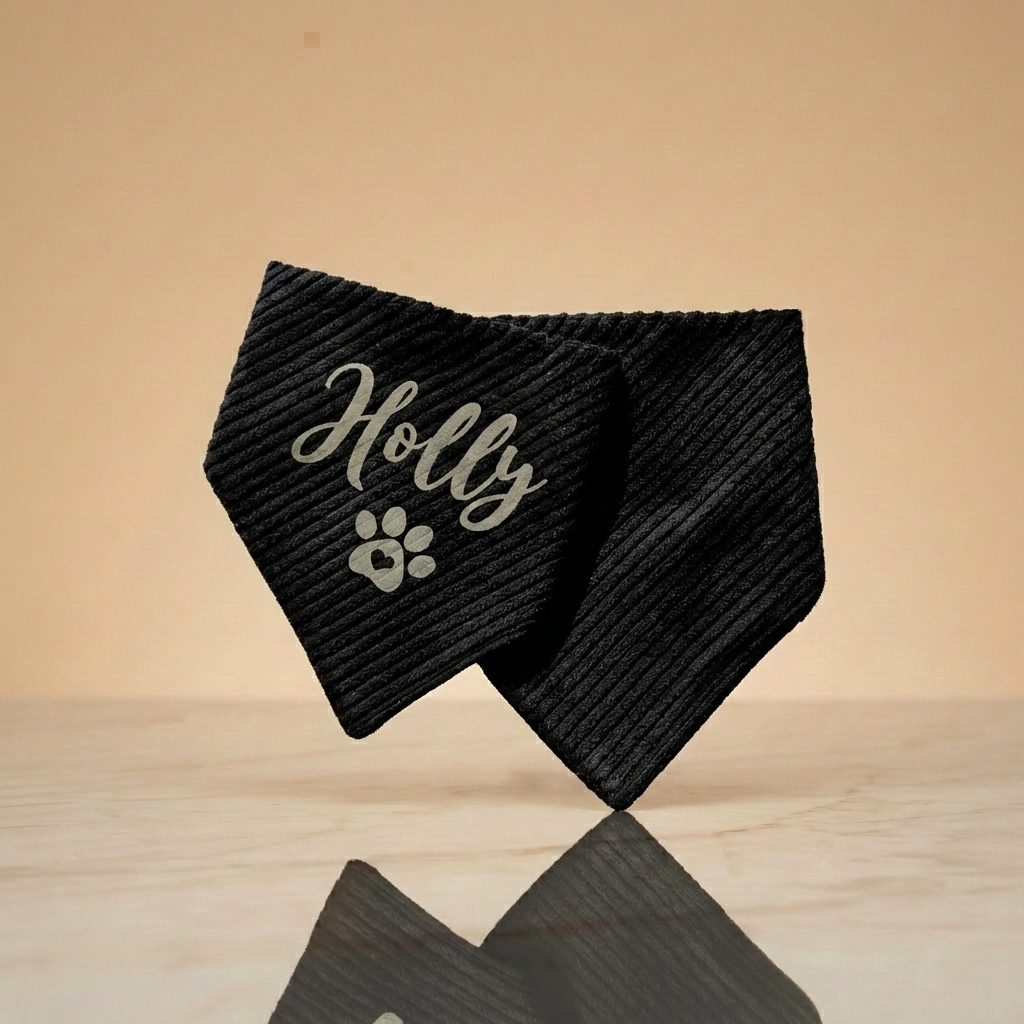 Besticktes Halstuch für Hunde – Individuell personalisiert